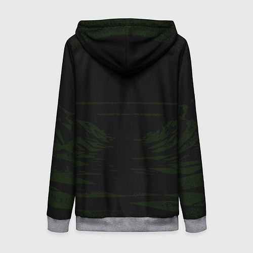 Женская толстовка на молнии Alliance uniform / 3D-Меланж – фото 2