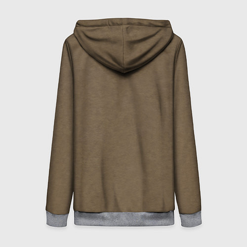 Женская толстовка на молнии Кошка показывает язык / 3D-Меланж – фото 2