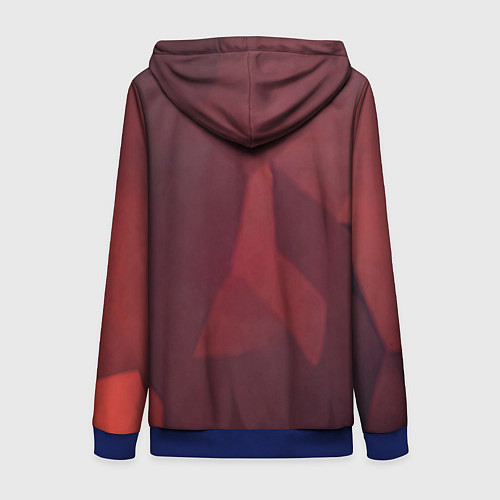 Женская толстовка на молнии Бронированный медведь / 3D-Синий – фото 2