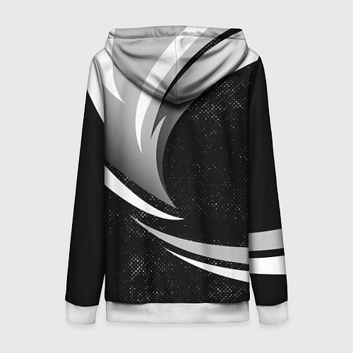 Женская толстовка на молнии Митсубиси - строгие оттенки / 3D-Белый – фото 2