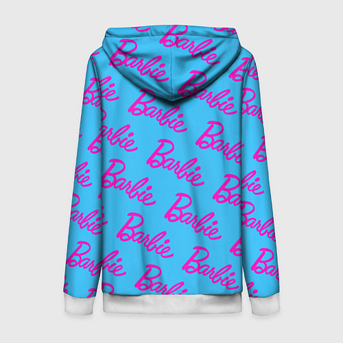 Женская толстовка на молнии Barbie pattern / 3D-Белый – фото 2