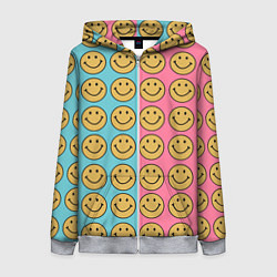 Женская толстовка на молнии Smiley