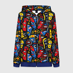 Женская толстовка на молнии Африканский мотив