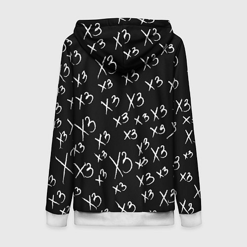 Женская толстовка на молнии Хрен знает / 3D-Белый – фото 2