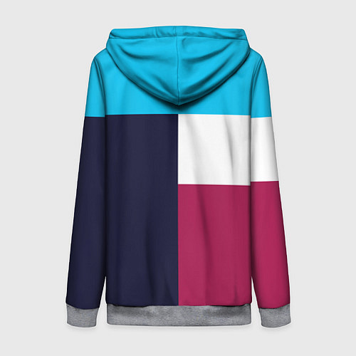 Женская толстовка на молнии FIRM как в 90х / 3D-Меланж – фото 2