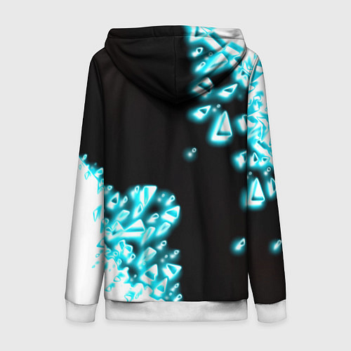 Женская толстовка на молнии Assassins Creed анимус / 3D-Белый – фото 2