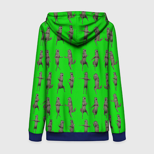 Женская толстовка на молнии Ихвильнихт волк / 3D-Синий – фото 2