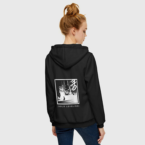 Женская толстовка на молнии Commandments of Carthenon Temple / 3D-Черный – фото 4