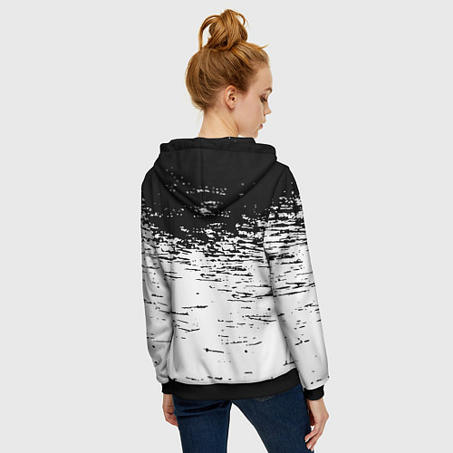 Женская толстовка на молнии GTA vice city краски / 3D-Черный – фото 4