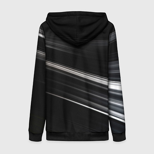 Женская толстовка на молнии Black abstract background / 3D-Черный – фото 2