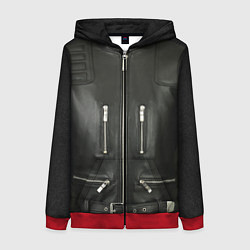 Женская толстовка на молнии Terminator first - leather jacket