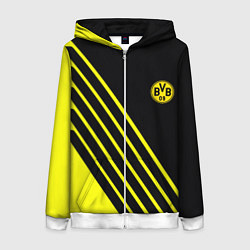 Толстовка на молнии женская Borussia sport line uniform, цвет: 3D-белый