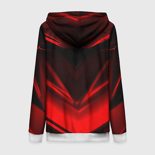 Женская толстовка на молнии Geometry stripes line / 3D-Белый – фото 2