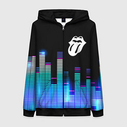 Женская толстовка на молнии Rolling Stones эквалайзер