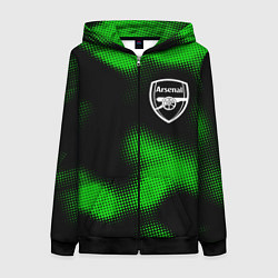 Женская толстовка на молнии Arsenal sport halftone