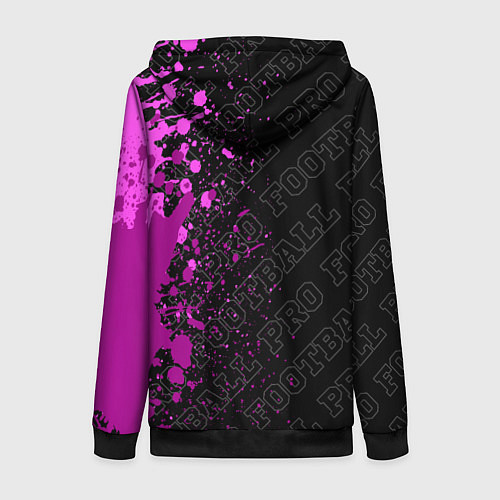 Женская толстовка на молнии Porto pro football по-вертикали / 3D-Черный – фото 2