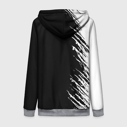 Женская толстовка на молнии Ведьмачьи знаки с подтеками / 3D-Меланж – фото 2