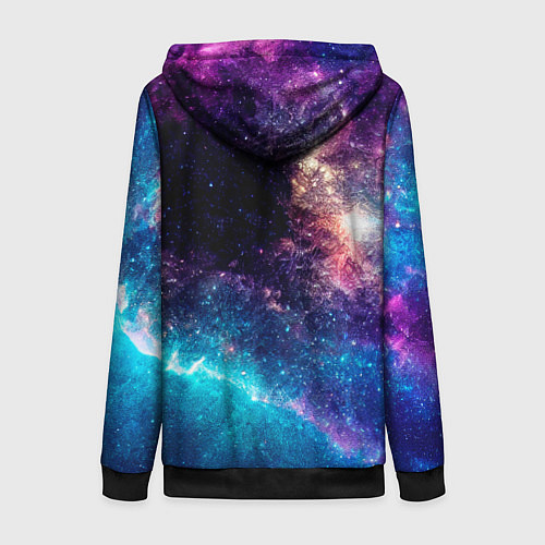 Женская толстовка на молнии Bullet For My Valentine space rock / 3D-Черный – фото 2