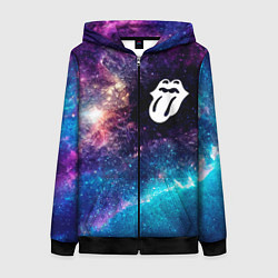 Женская толстовка на молнии Rolling Stones space rock