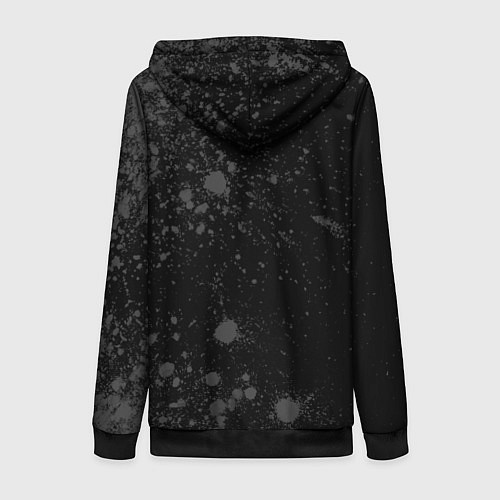 Женская толстовка на молнии Galatasaray sport на темном фоне по-вертикали / 3D-Черный – фото 2