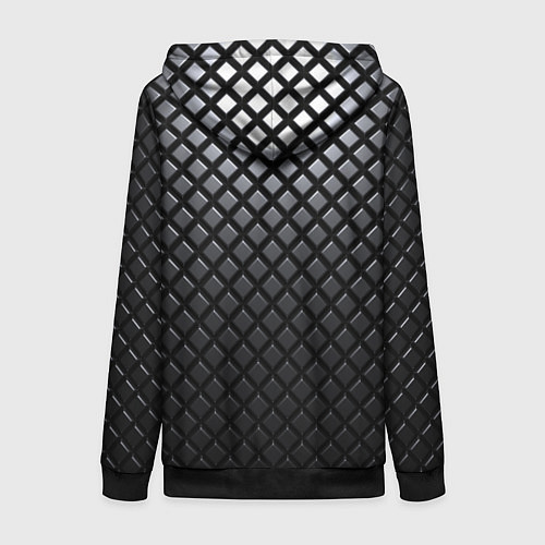 Женская толстовка на молнии Доспехи из карбона / 3D-Черный – фото 2