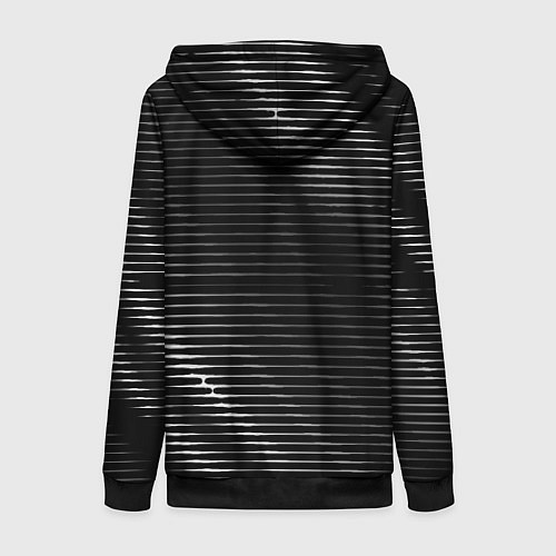 Женская толстовка на молнии OneRepublic metal rock lines / 3D-Черный – фото 2