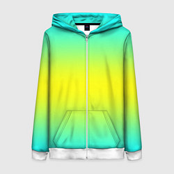 Женская толстовка на молнии Кислотный градиент