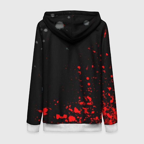 Женская толстовка на молнии Arsenal spash / 3D-Белый – фото 2