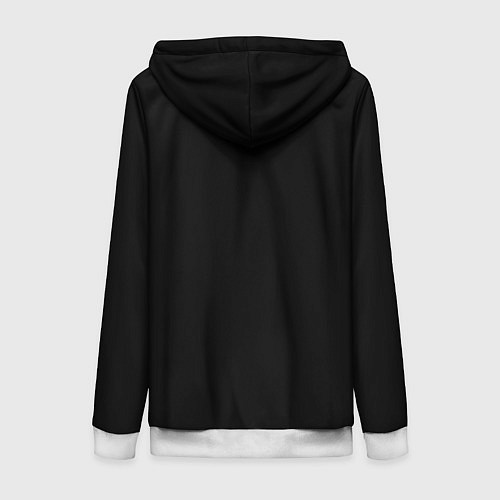 Женская толстовка на молнии Half a skull / 3D-Белый – фото 2