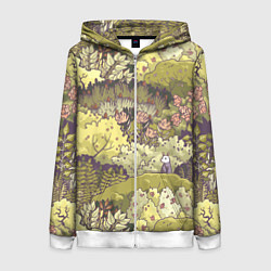 Женская толстовка на молнии Найди опоссума