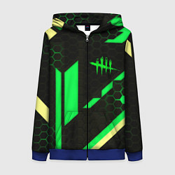 Женская толстовка на молнии Dead by daylight geometry pattern