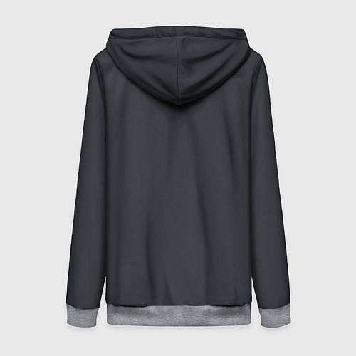 Женская толстовка на молнии Увядшее сердце / 3D-Меланж – фото 2