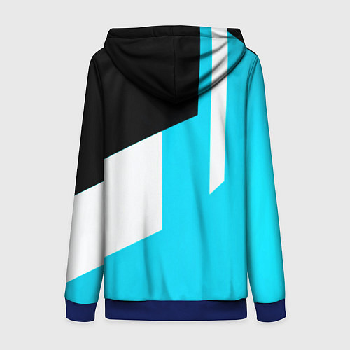 Женская толстовка на молнии Napoli geometry fc / 3D-Синий – фото 2