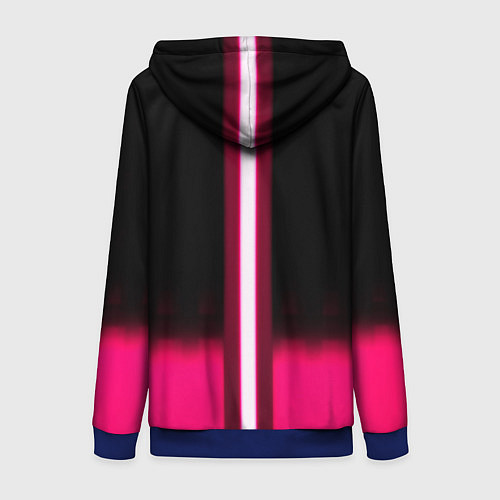 Женская толстовка на молнии Бавария Мюнхен текстура / 3D-Синий – фото 2