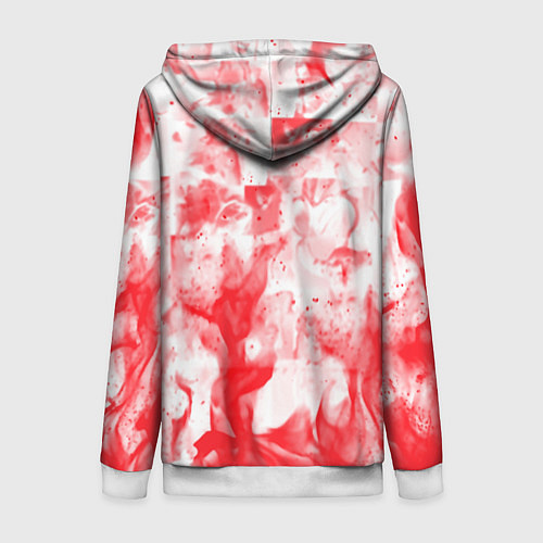 Женская толстовка на молнии Берсерк лого в огне / 3D-Белый – фото 2