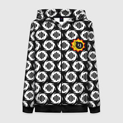 Женская толстовка на молнии Serious Sam logo pattern