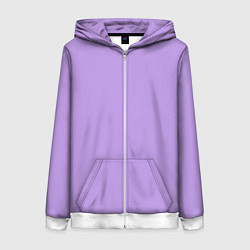Женская толстовка на молнии Эмоция страха - сиреневый