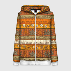 Женская толстовка на молнии В африканском стиле