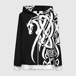 Женская толстовка на молнии Языческий кельтский орнамент тату