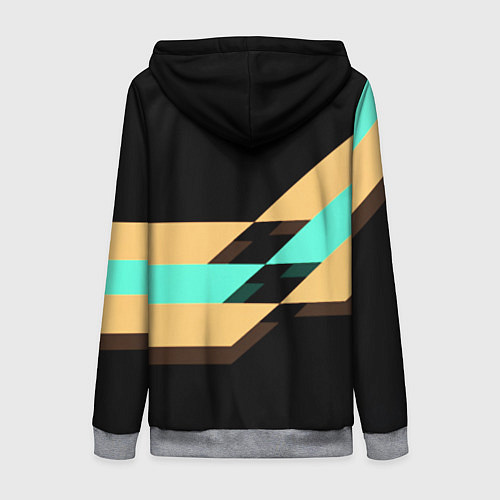 Женская толстовка на молнии Borussia sport line / 3D-Меланж – фото 2