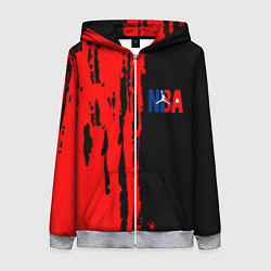 Женская толстовка на молнии NBA краски