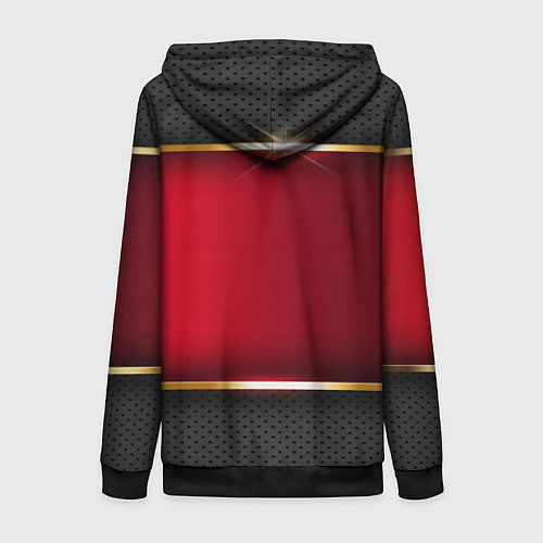 Женская толстовка на молнии Chevrolet metal auto / 3D-Черный – фото 2