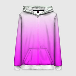 Женская толстовка на молнии Gradient color pink