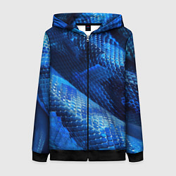 Женская толстовка на молнии Змеиный стиль