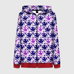 Толстовка на молнии женская Nirvana neon smile, цвет: 3D-красный