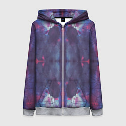 Женская толстовка на молнии Космическая паутина