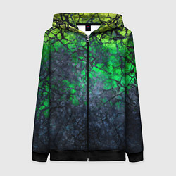 Женская толстовка на молнии Абстракция - acid web