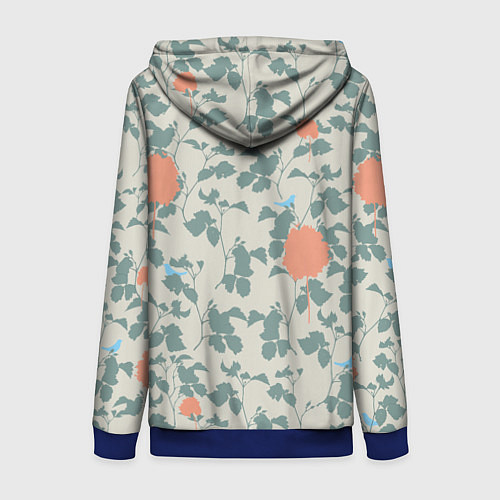 Женская толстовка на молнии Любимой Бабушке / 3D-Синий – фото 2