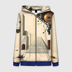 Женская толстовка на молнии Архитектурный сюр