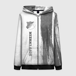 Женская толстовка на молнии Hoffenheim - white gradient по-вертикали